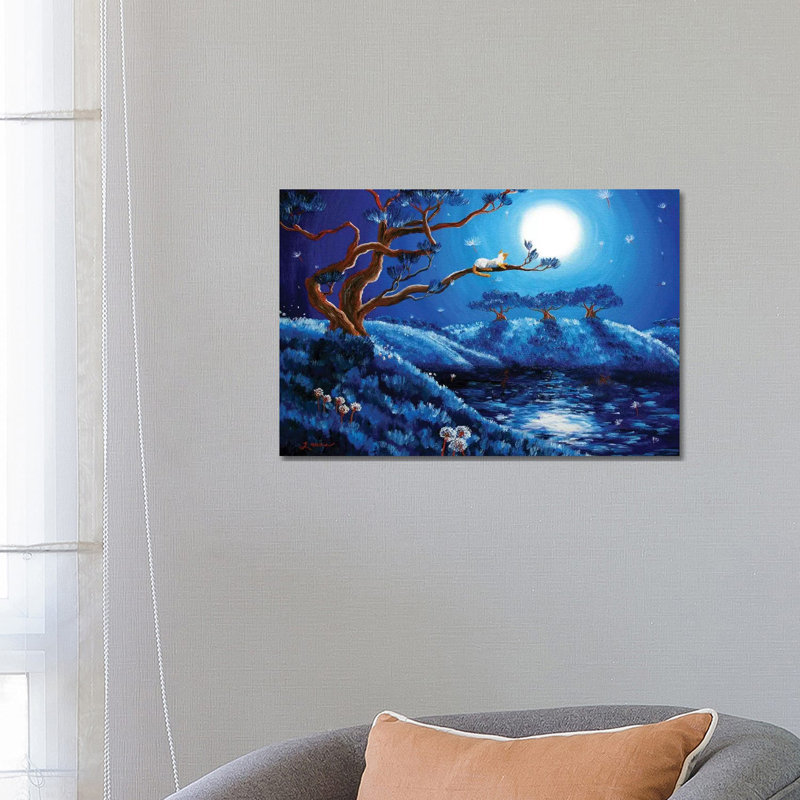 Dandelion Wishes And Pine Trees by Laura Iverson - Wrapped Canvas Print, 66.04 cm H x 45.72 cm W x 3.175 cm D