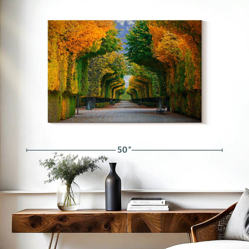 Alvord Autumn Tree Tunnel, 26" H x 39" W