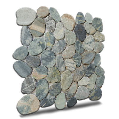 Carreau de mosaïque pour mur et plancher en pierre naturelle Hawaii 12 "x 12"