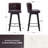  Swivel Upholstered Solid Wood Counter Stool (Set of 2)-932096388