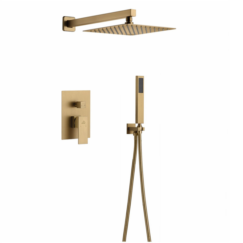 with Rough in-Valve, Brushed Gold