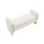 Banc moderne avec accoudoirs et rangement, grand repose-pieds rembourré-764490850