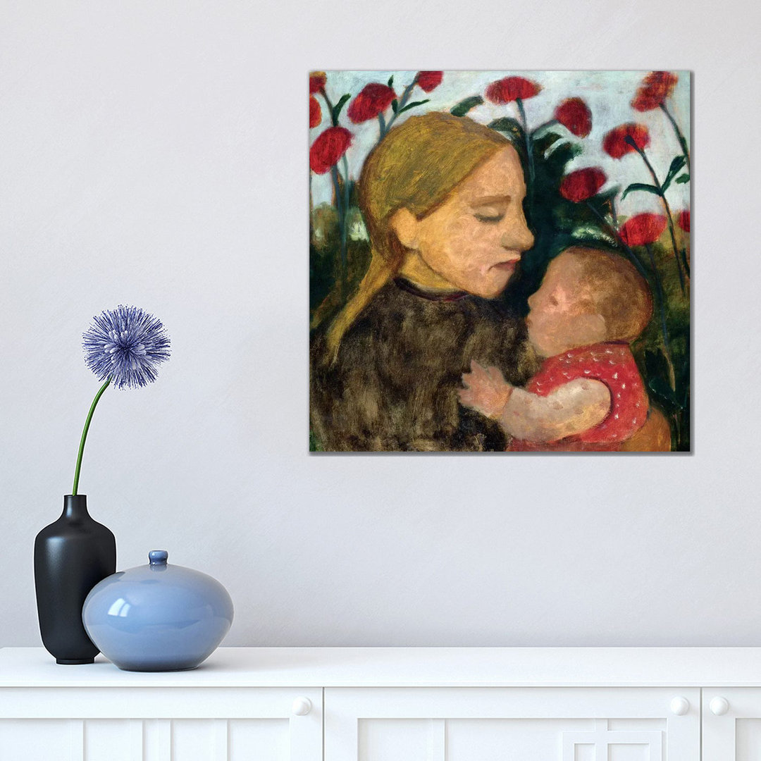 Mother And Child, C.1904 by Paula Modersohn-Becker - Wrapped Canvas Print