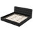 King Size Upholstered Platform Bed, Black-406820693
