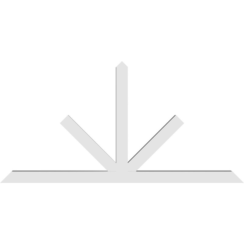 Support à pignon Saratoga, H 42 po x l 84 po (pas: 12/12), P 4 po x F 4 po, PVC