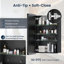 Armoire à pharmacie encastrée ou murale Ahn avec miroir, étagères réglables et séparateur central-371583300-371583297