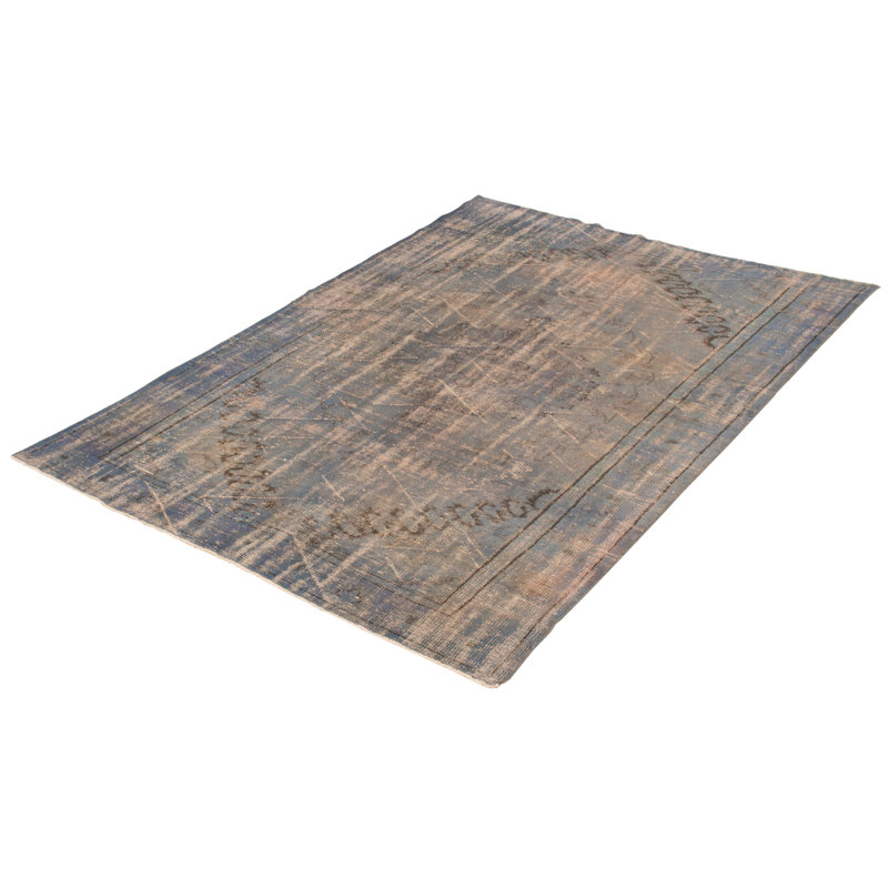 Tapis unique en laine noué à la main 2000S 6 pi 7 po x 9 pi 5 po Ohaus