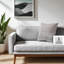 Coussin décoratif en velours Elada Silver Diamond