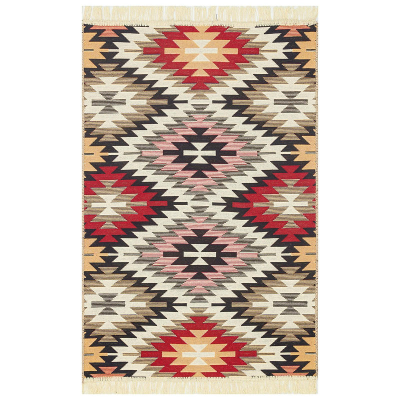 Selina Cotton Flatweave Area Rug, Rectangle 406.4 x 584.2cm