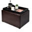 Blocton 57cm Wide Faux Leather Rectangle Solid Colour Standard Ottoman with Storage