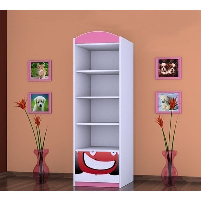 Zev 1 Door Wardrobe, Pink