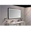 Miroir de salle de bain à DEL avec cadre en aluminium, meuble-lavabo mural, antibuée, mémoire, 3 couleurs, gradation continue-1326769280-1326769310-1326769311