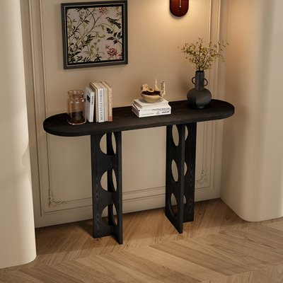 Table d'entrée en bois massif de style moderne