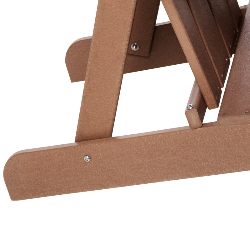Chaise Adirondack en plastique, Brun