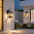 1 Pack Outdoor Wall Lights, Waterproof Exterior Wall Sconce, Porch Light with Clear Glass Shade for Garage, Patio, Front Door, Balcony