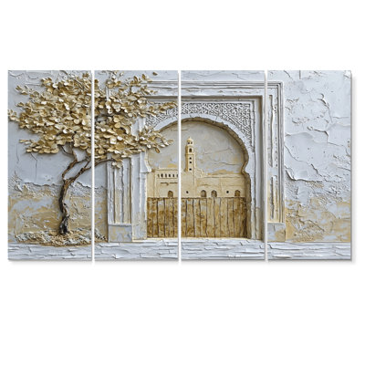 Art marocain sur toile, médina marocaine