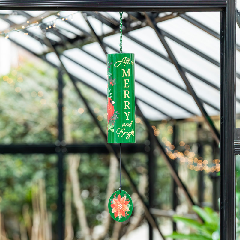 Carillon cylindrique de 36 po, «All is Merry and Bright»