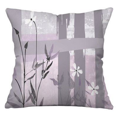 Coussin réversible Floral Outline