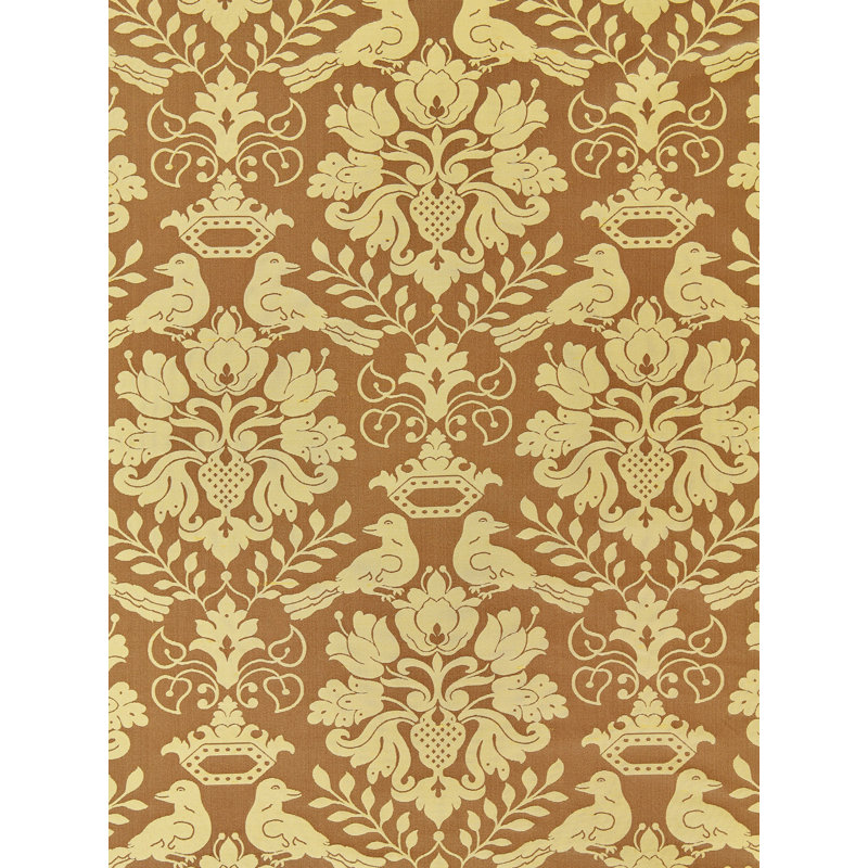 Silk Square Pillow Cover & Insert, Chocolate/Gold