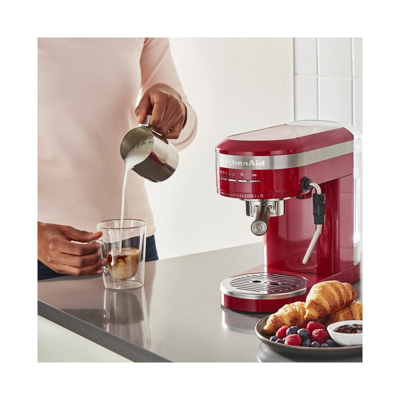 KitchenAid® Metal Semi-Automatic Espresso Machine, Empire Red