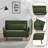 Convertible Folding Sofa Bed, Multi-Position Adjustable Floor Sofa, High-Density Foam Sleeper Chair-885993255