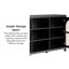 Buffet 58 po à 2 portes avec panneaux en rotin arqué-91906255