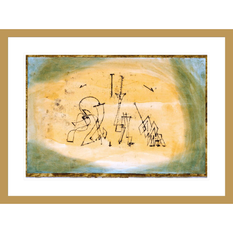 «Abstract Trio» par Paul Klee, impression giclée sur cadre, 22,11 po H x 29,5 po L