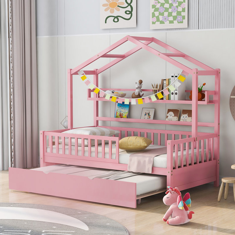 Syosset Kids Twin with Trundle, Pink