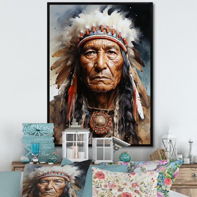 Portrait de Lakota amérindien