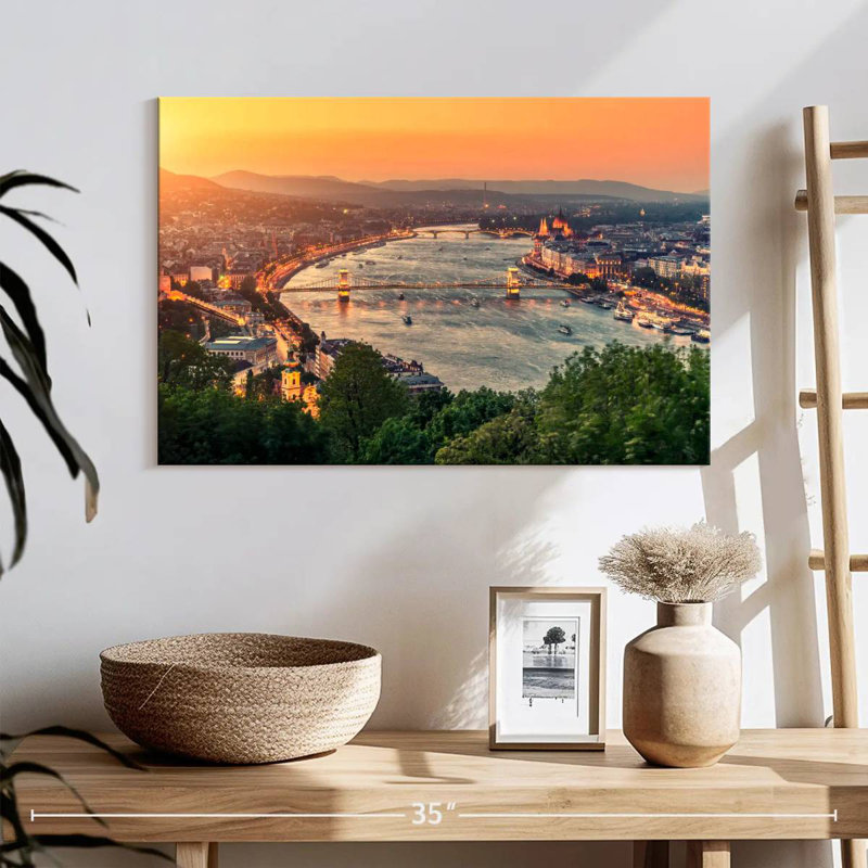 Nicci, paysage urbain de Budapest, H 16 po x l 24 po
