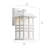 Beacon Square 12" 1-Light White Outdoor Wall Light with Clear Hammered Glass-417835423-417835422
