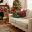 Lighted Green Stocking Christmas Pillow
