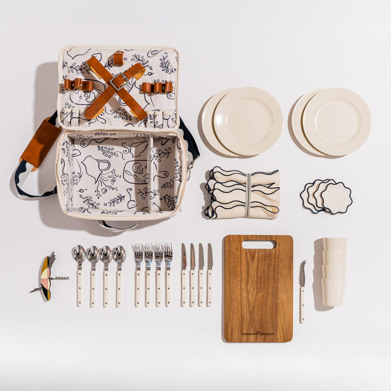 Picnic Set, Navy/White