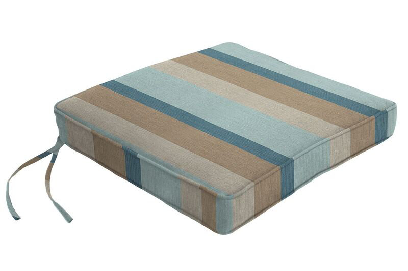Sunbrella Dining Chair Cushion, 2.5" H x 23.5" W x 19" D, Gateway Mist Sunbrella®