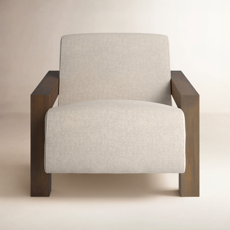 Fauteuil de 34,8 po de largeur, Gruau, Brun
