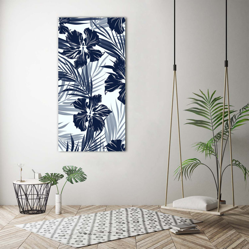 Tropical Flowers - Wrapped Canvas Print