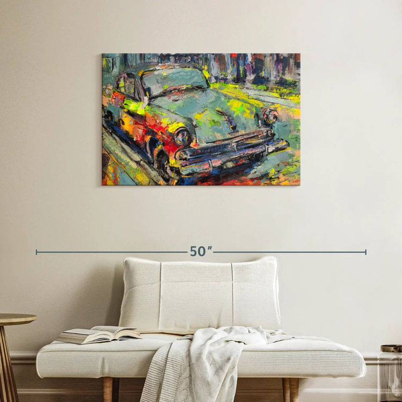 Mehar Abstract Car, 24" H x 36" W