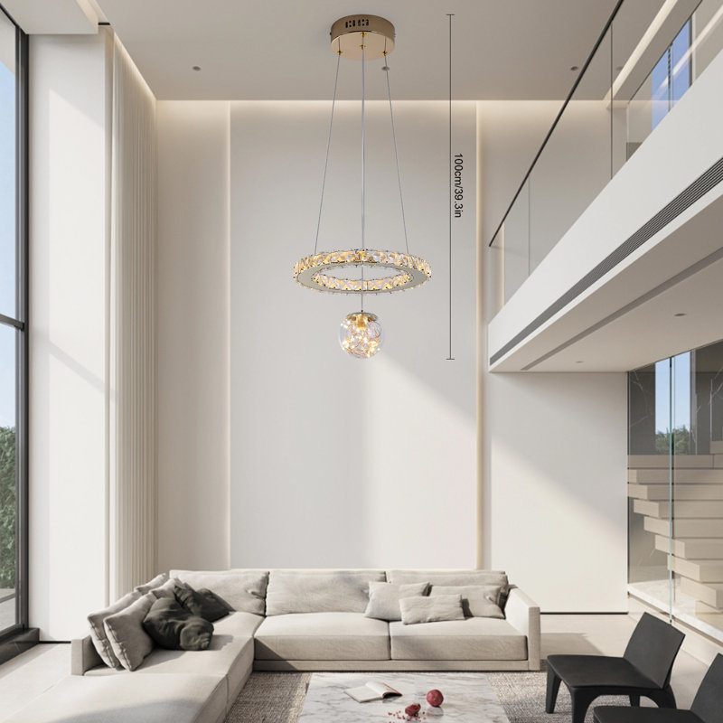 Lustre en cristal 2 lumières