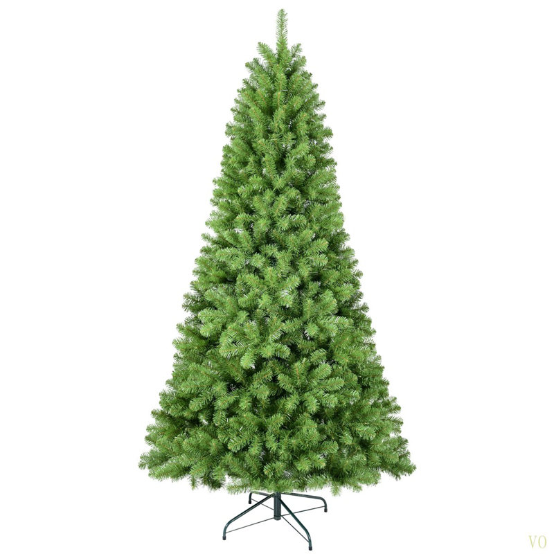 Arbre de Noël 8 pi avec fil mémoire, arbre en PVC artificiel articulé à 1430 pointes, arbre de Noël facile à installer pour la décoration des Fêtes