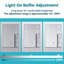 50mm W 70mm H Medicine Cabinet Mirror 3 Adjustable