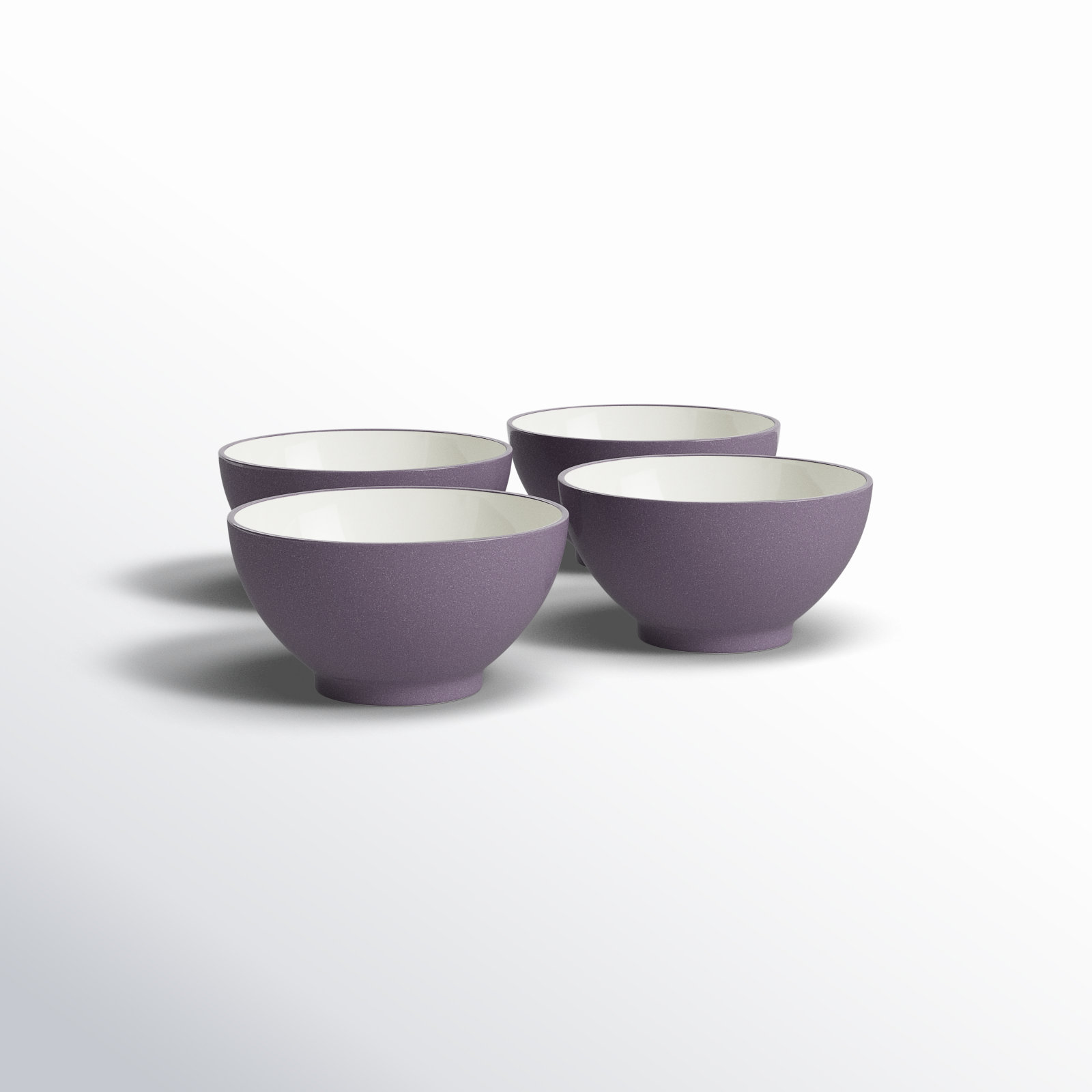 Colorwave Stoneware Rice Bowl, Plum