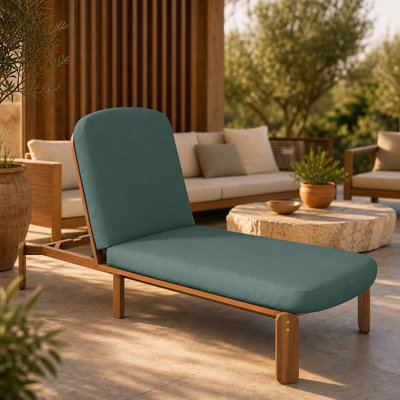 Chaise de patio inclinable réglable pour l'extérieur avec dossier personnalisable à 3 positions, structure durable résistante aux intempéries, coussins épais et confortables résistants à l'eau, idéale pour la terrasse, la piscine, la plage, le balcon et le solarium
