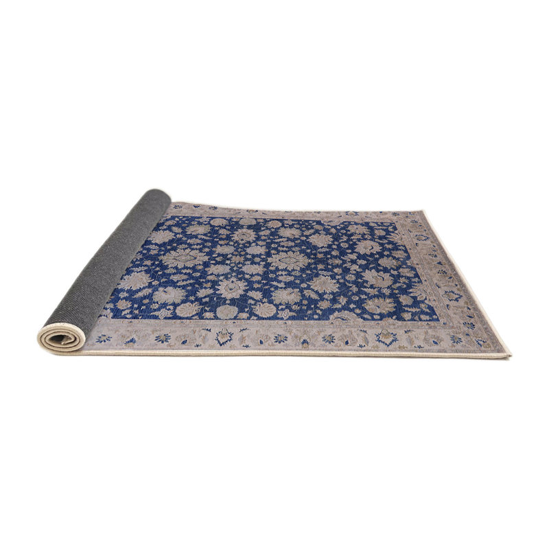 Tapis oriental beige / bleu Lucida, Rond 7 pi