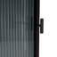 Armoire 22,25 po à trois niveaux avec portes en verre trempé et tablettes de rangement-677648652