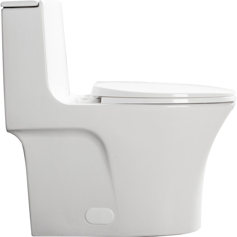 Heimo 1.6 Gallons GPF Elongated, Gloss White