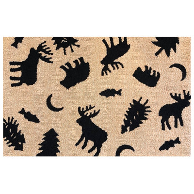 Lodge Icons Tan Size 24"X36"