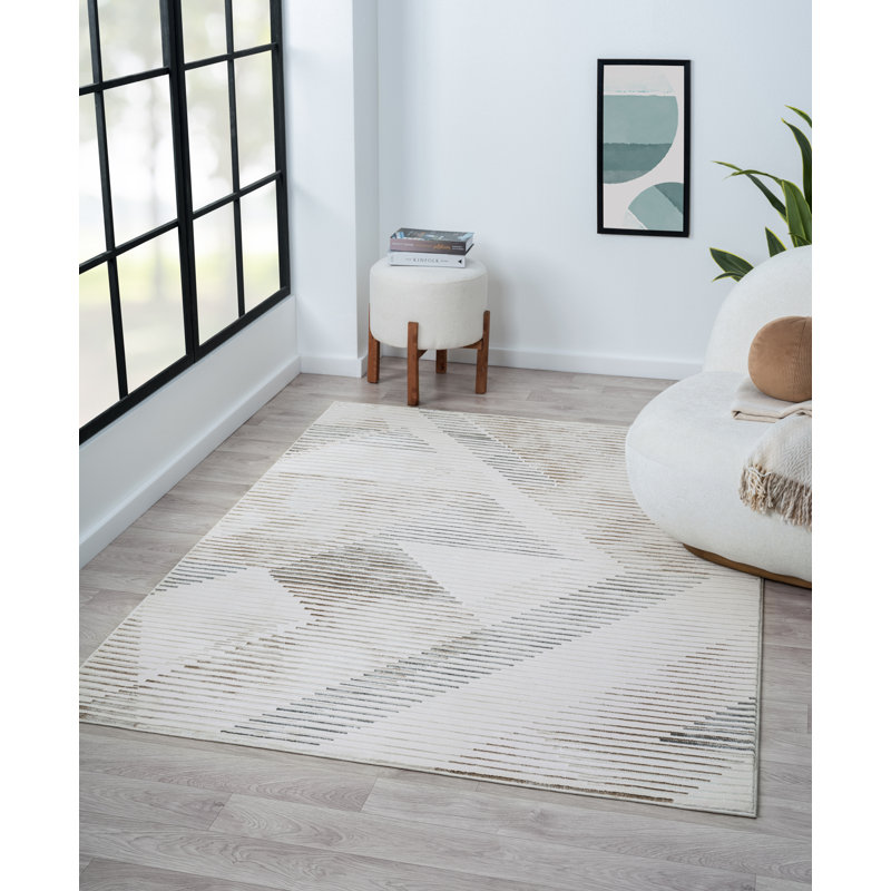 Aelred Geometric Indoor Rug, Rectangle 5'1" x 6'11"
