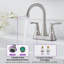 4 po Robinet pour salle de bain à poignée arquée 2 poignées Centreset-94459487
