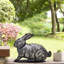 Statue de lapin en acier inoxydable