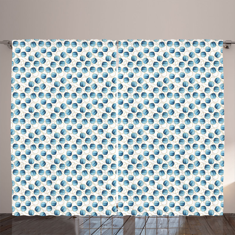 Semi Sheer Curtain Pair